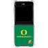 University of Oregon Yellow O with Text Galaxy Z Flip6 Clear Case